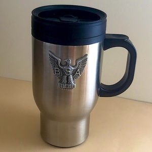 BSA travel car coffee thermos mug UNUSED